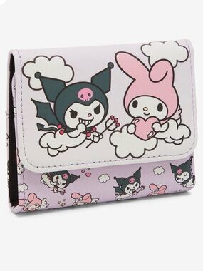 New Sanrio Pink My Melody & Kuromi Loungefly Card Wallet